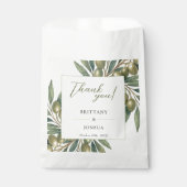 オリーブモダンブ地中海の結婚枝 フェイバーバッグ (正面)