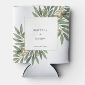 オリーブモダンブ地中海の結婚枝 缶クーラー (正面)