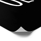 オリーブユーおもしろいラブプンダークブルーグ ポスター (角)