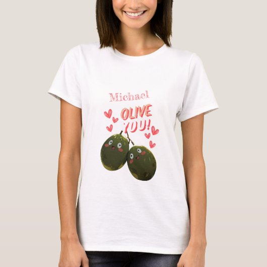 オリーブユーツーオリーブハート Tシャツ (正面)