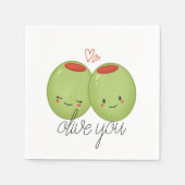 オリーブユーナプキンス スタンダードカクテルナプキン (正面)