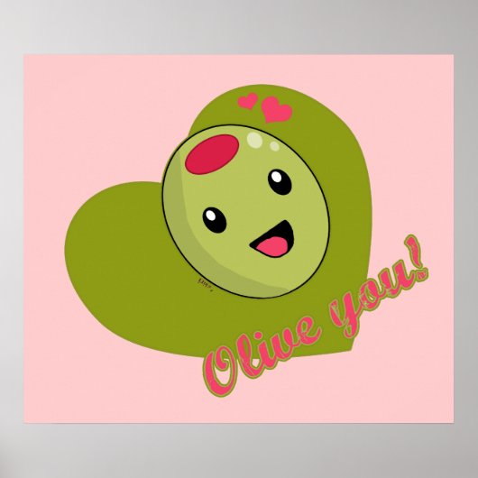 オリーブユープリント ポスター (正面)