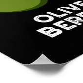 オリーブユーベリーおもしろいマニュアルフルーツプンダークBG ポスター (角)