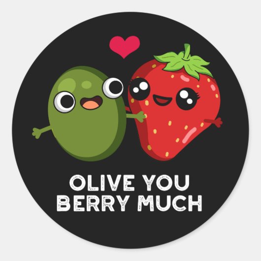 オリーブユーベリーおもしろいマニュアルフルーツプンダークBG ラウンドシール (正面)