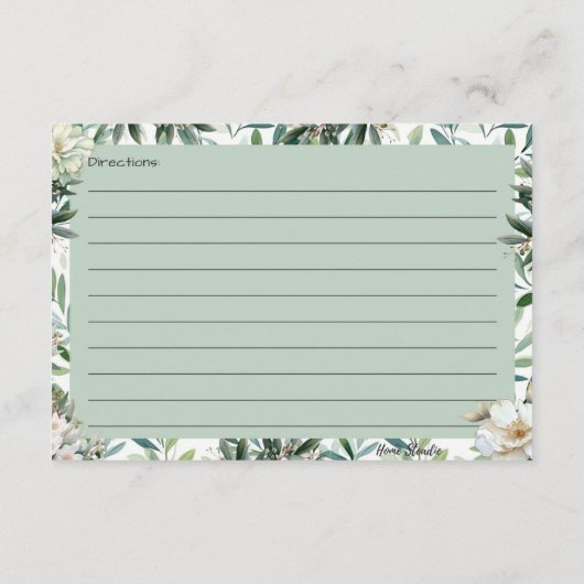 オリーブユーレシピカード エンクロージャーカード (裏面)