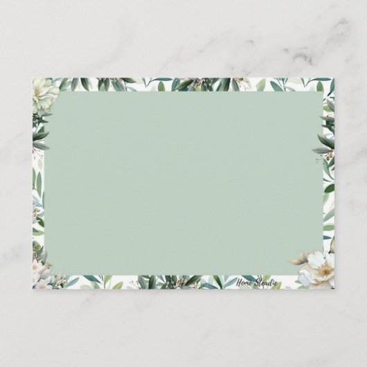 オリーブユー空白のレシピカード エンクロージャーカード (裏面)