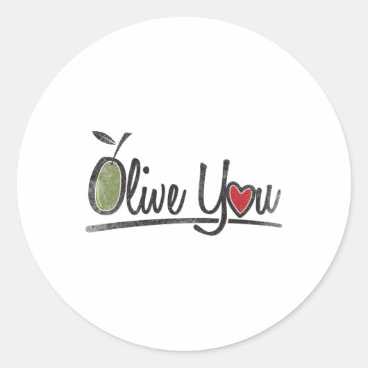 オリーブユー – Love Pun ラウンドシール (正面)