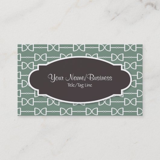 オリーブリングや輪のD字型カタツムリの馬ビット コーリングカード (正面)