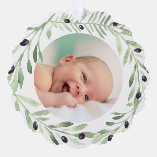 オリーブリースバプテ感謝していィスキミ オーナメントカード (正面)