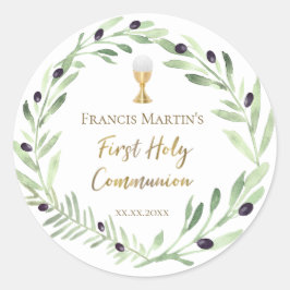 オリーブリース第1聖餐式 ラウンドシール