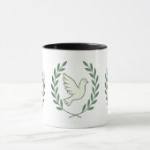 オリーブリース – 平和シンボルマグ マグカップ (中央)