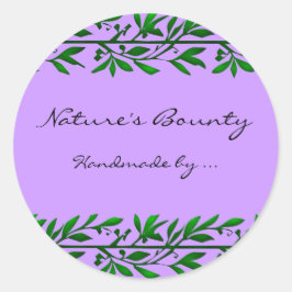 オリーブリーフカスタムレシピまたはソープラベルシール ラウンドシール
