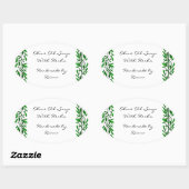 オリーブリーフカスタムレシピまたはソープラベルシール 楕円形シール (シート)