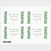 オリーブリーフカスタムレシピまたはソープラベルシール 長方形シール (シート)