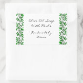 オリーブリーフカスタムレシピまたはソープラベルシール 長方形シール (バッグ)