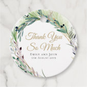 オリーブリーフ/スクリプト/名前/メッセー結婚ジ/サンキューs フェイバータグ (正面)