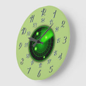 オリーブレーダー近接軍隊時間大時計 ラージ壁時計 (傾斜)