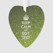オリーブ保グ・グリーンCalm Your Text オーナメント (正面)