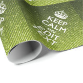 オリーブ保グ・グリーンCalm Your Text ラッピングペーパー (ロールコーナー)