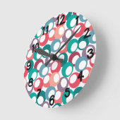 オリーブ円 ラウンド壁時計 (傾斜)