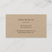 オリーブ分素朴岐クラフト名刺 名刺 (裏面)