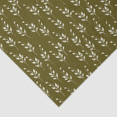 オリーブ及び白い植物のティッシュペーパー 薄葉紙 (詳細)