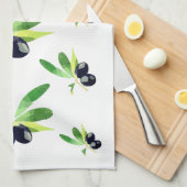 オリーブ地中海のキッチンタオル キッチンタオル (四つ折り)