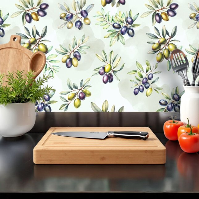 オリーブ地中海のグローブの水彩 壁紙 (クリエイターアップロード済み)