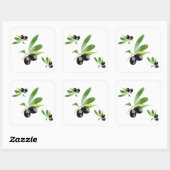 オリーブ地中海のステッカー スクエアシール (シート)