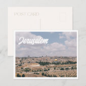 オリーブ山の写真 Jerusalem ポストカード (正面/裏面)