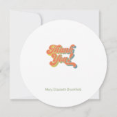 オリーブ感謝していとシエナでカードを回す サンキューカード (裏面)