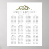 オリーブ枝のコレク結婚ション座席表 ポスター (正面)