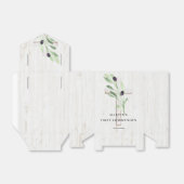 オリーブ枝の白い木のクロス最初の聖餐式 フェイバーボックス (折り畳みなし)