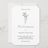 オリーブ枝カトリック聖十字第一聖餐式 招待状 (正面)