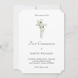 オリーブ枝カトリック聖十字第一聖餐式 招待状