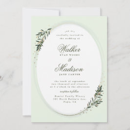 オリーブ枝クラシック結婚ズ 招待状