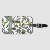 オリーブ枝レディースパーソナライズされたラゲッジタグ ラゲッジタグ (正面横)