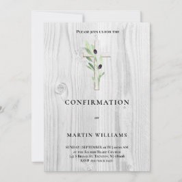 オリーブ枝木十字確認書 招待状