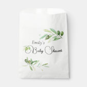 オリーブ枝赤ちゃんシャワー フェイバーバッグ (正面)