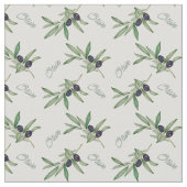 オリーブ枝 ファブリック (クローズアップ)