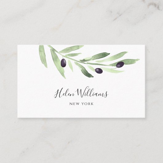 オリーブ枝 名刺 (正面)