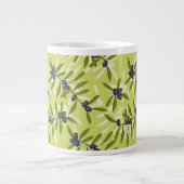 オリーブ模様 ジャンボコーヒーマグカップ (正面)
