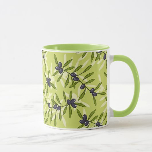 オリーブ模様 マグカップ (右)