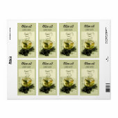 オリーブ油とチャイブラベル ラベル (フルシート)