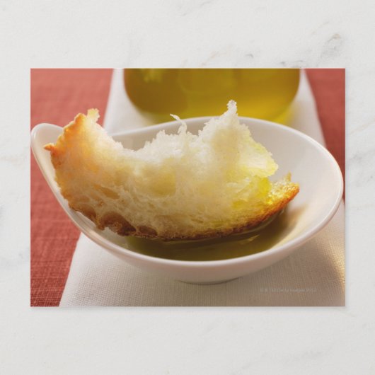 オリーブ油と白パン ポストカード (正面)