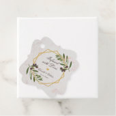 オリーブ油に愛の金ゴールドと葉結婚の フェイバータグ (インサイチュ)