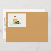 オリーブ油の招待カード 招待状 (正面/裏面)