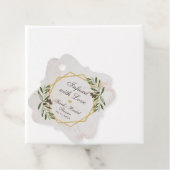 オリーブ油ブライダルシャワーラブグリーン フェイバータグ (インサイチュ)