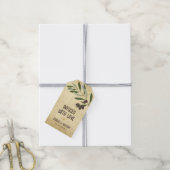 オリーブ油ラブ注入素朴結婚式の引き出物 ギフトタグ (より糸付き)