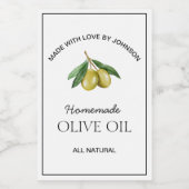 オリーブ油ラベル ワインラベル (シングルラベル)